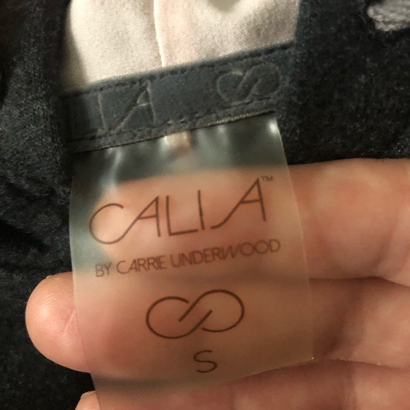 CALIA Drop Tail Mixed Media Gray & Pink Hoodie, Sm - Picture 10 of 10